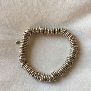 Elegant Silver Coil Bracelet